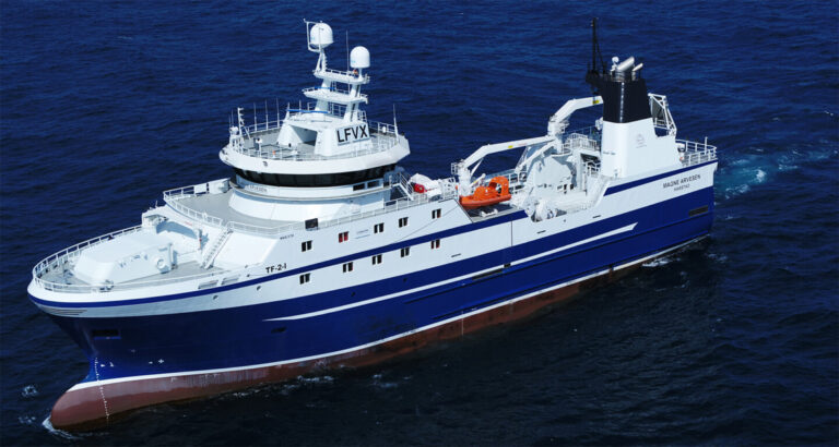 FJ was involved in this sophisticated steel freezer trawler Magne Arvesen