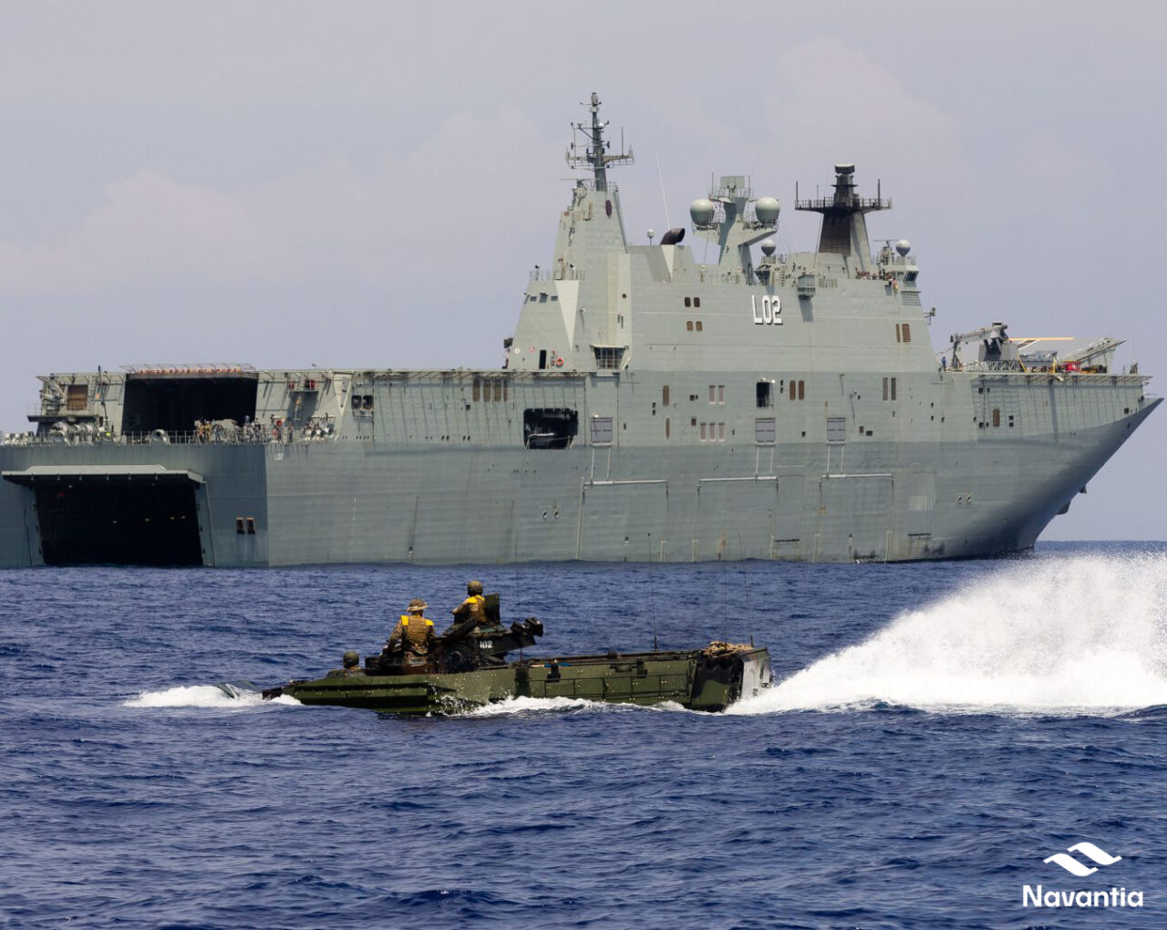 FJ installed several pneumatic and hydraulic systems at LHD Canberra