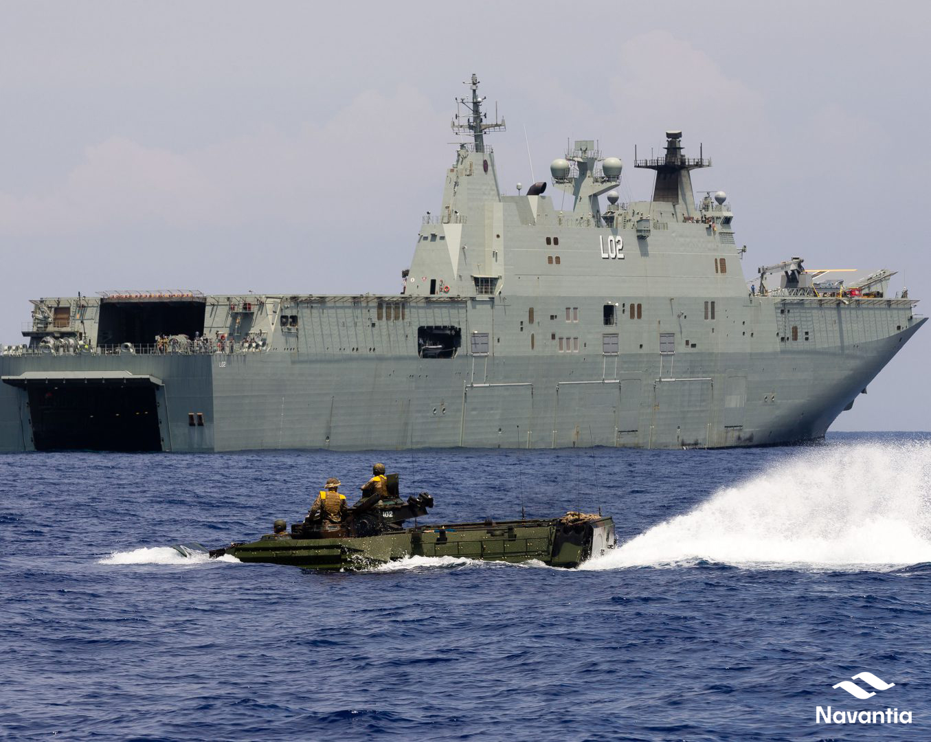 FJ installed several pneumatic and hydraulic systems at LHD Canberra