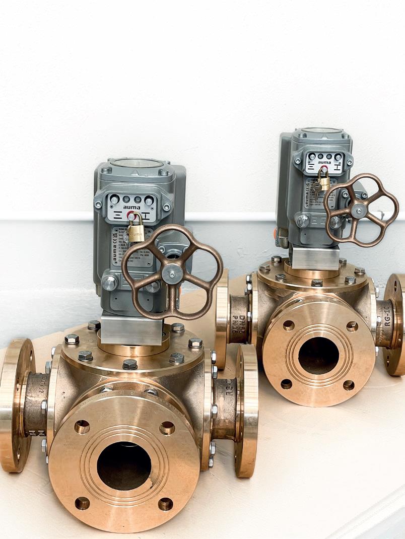 saval marine valves with electric actuator