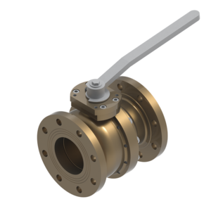 Saval 2-way flanged ball valves