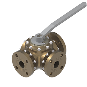 Saval 3 Way Ball Valve