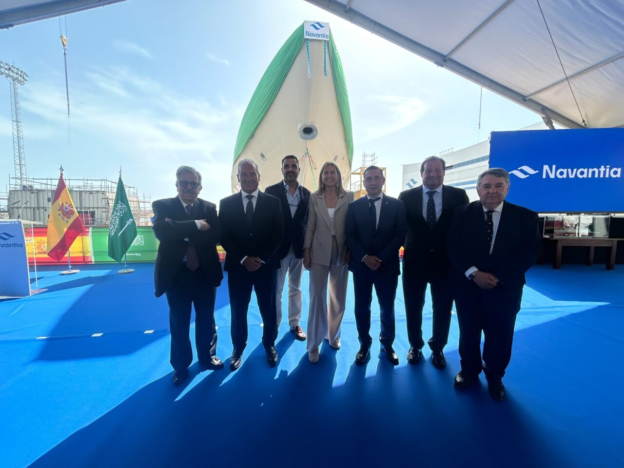 Acto de botadura corbeta Almadinah San Fernando Navantia